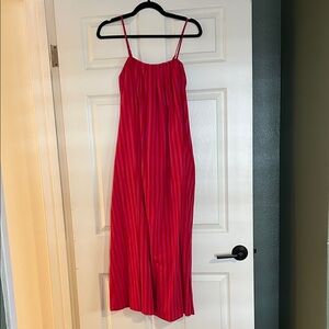 Madewell Red Striped Dress